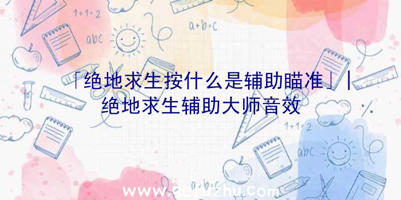 「绝地求生按什么是辅助瞄准」|绝地求生辅助大师音效